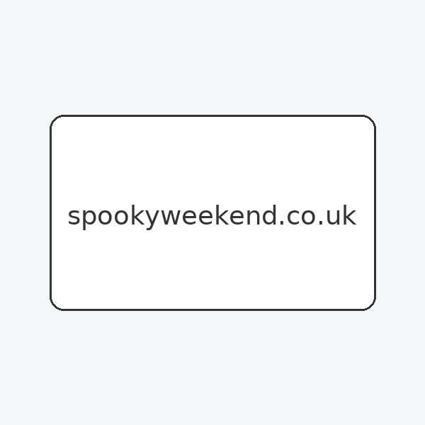 SpookyWeekend.co.uk as a business